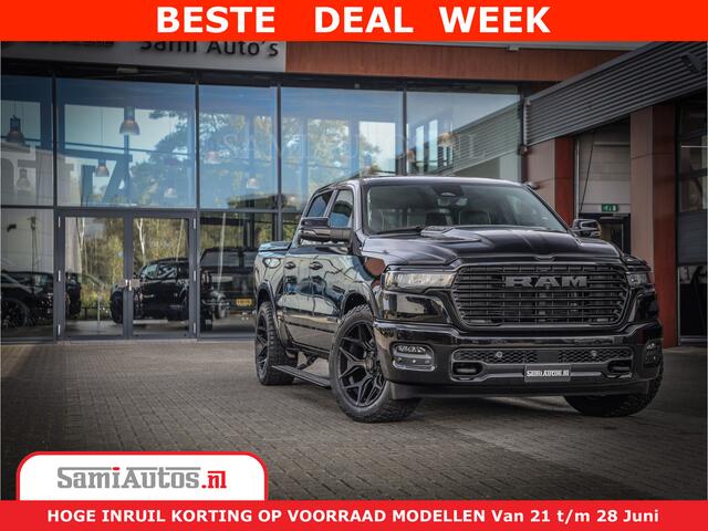 Dodge 1500 RAM Night Premium | Full Option | De Meest Luxe Pick-Up in zijn Klasse | Comfortabele Dubbele Cabine met Royale 5 Zitplaatsen | BPM vrij | Nu Leverbaar uit Voorraad | Voorraad Nr 2285 - 7648
