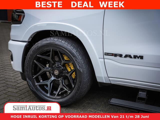 Dodge 1500 Ram Limited Night High Output 540HP 706Nm | Massage + Full Option | De Meest Luxe en Volle Pick-Up in zijn Klasse | Comfortabele Dubbele Cabine met Royale 5 Zitplaatsen | BPM vrij | Nu Leverbaar uit Voorraad | Voorraad Nr 2352 - 7649