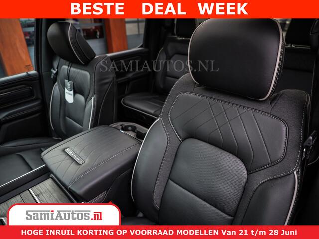 Dodge 1500 Ram Limited Night High Output 540HP 706Nm | Massage + Full Option | De Meest Luxe en Volle Pick-Up in zijn Klasse | Comfortabele Dubbele Cabine met Royale 5 Zitplaatsen | BPM vrij | Nu Leverbaar uit Voorraad | Voorraad Nr 2332 - 5179