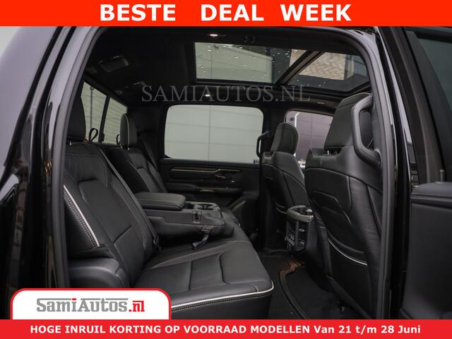 Dodge 1500 Ram Limited Night High Output 540HP 706Nm | Massage + Full Option | De Meest Luxe en Volle Pick-Up in zijn Klasse | Comfortabele Dubbele Cabine met Royale 5 Zitplaatsen | BPM vrij | Nu Leverbaar uit Voorraad | Voorraad Nr 2300 - 7689