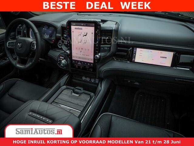 Dodge 1500 Ram Limited Night High Output 540HP 706Nm | Massage + Full Option | De Meest Luxe en Volle Pick-Up in zijn Klasse | Comfortabele Dubbele Cabine met Royale 5 Zitplaatsen | BPM vrij | Nu Leverbaar uit Voorraad | Voorraad Nr 2348 - 5158