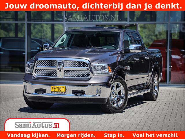 Dodge 1500 Ram LARAMIE | LAGE BIJTELLING | 6 PERSOONS | 5.7 V8 4X4 | LPG | 3500KG | OPEN DAK | CRUISE | CAMERA | STOELVERWARMING/VENTILATIE | CREWCAB | NAVI | LEASEAUTO DC Dubbele cabine 6 pesoons auto