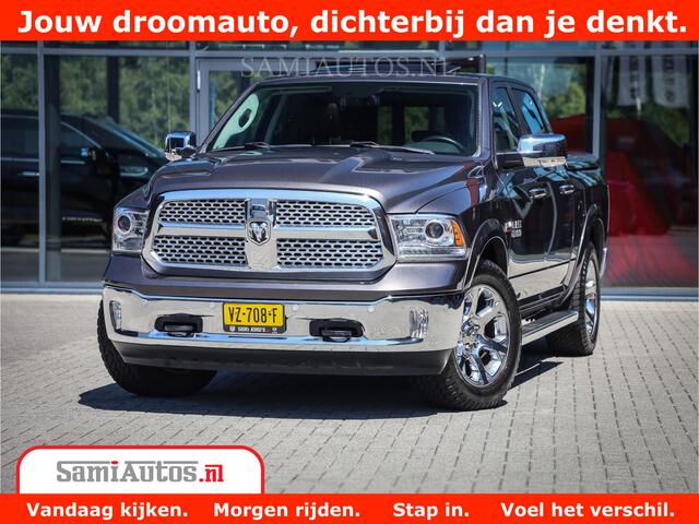 Dodge 1500 Ram LARAMIE | LAGE BIJTELLING | 6 PERSOONS | 5.7 V8 4X4 | LPG | 3500KG | OPEN DAK | CRUISE | CAMERA | STOELVERWARMING/VENTILATIE | CREWCAB | NAVI | LEASEAUTO DC Dubbele cabine 6 pesoons auto