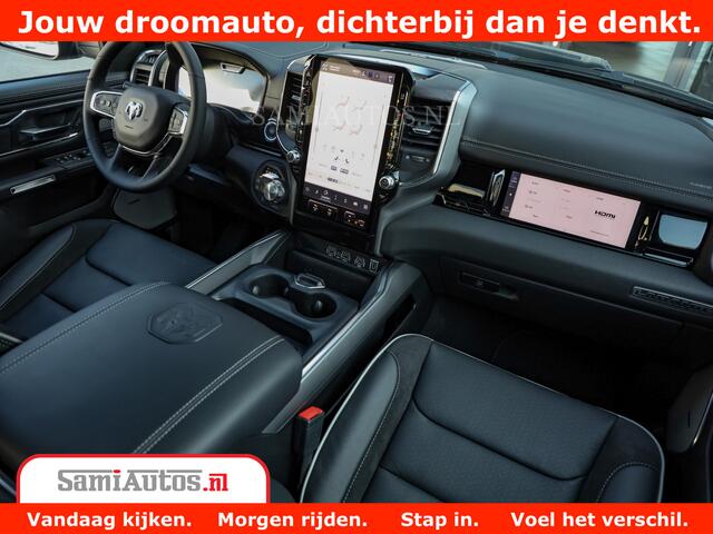 Dodge 1500 RAM Night Premium | Full Option | De Meest Luxe Pick-Up in zijn Klasse | Comfortabele Dubbele Cabine met Royale 5 Zitplaatsen | BPM vrij | Nu Leverbaar uit Voorraad | Voorraad Nr 2230 - 8765