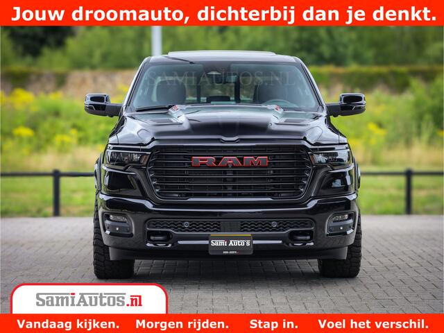 Dodge 1500 RAM Night Premium | Full Option | De Meest Luxe Pick-Up in zijn Klasse | Comfortabele Dubbele Cabine met Royale 5 Zitplaatsen | BPM vrij | Nu Leverbaar uit Voorraad | Voorraad Nr 2200 - 0886