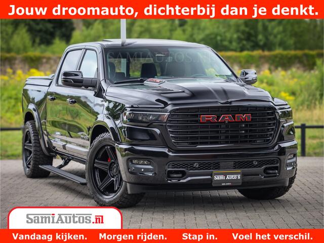 Dodge 1500 RAM Night Premium | Full Option | De Meest Luxe Pick-Up in zijn Klasse | Comfortabele Dubbele Cabine met Royale 5 Zitplaatsen | BPM vrij | Nu Leverbaar uit Voorraad | Voorraad Nr 2200 - 0886