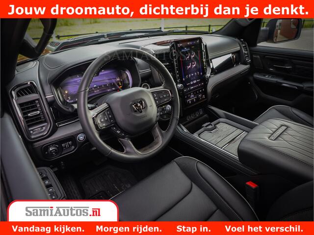 Dodge 1500 Ram Limited Night H.O 540HP 706Nm | Massage + Full Option | De Meest Luxe en Volle Pick-Up in zijn Klasse | Comfortabele Dubbele Cabine met Royale 5 Zitplaatsen | BPM vrij | Nu Leverbaar uit Voorraad | Voorraad Nr 2302 - 7425