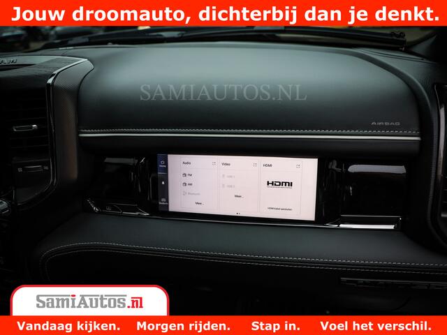 Dodge 1500 Ram Limited Night H.O 540HP 706Nm | Massage + Full Option | De Meest Luxe en Volle Pick-Up in zijn Klasse | Comfortabele Dubbele Cabine met Royale 5 Zitplaatsen | BPM vrij | Nu Leverbaar uit Voorraad | Voorraad Nr 2302 - 7425