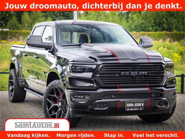 Dodge 1500 RAM GT EDITION | 5.7 V8 HEMI | VIRTUAL COCKPIT | HEAD-UP | ADAPTIVE CRUISE | 360 CAMERA | TRX PACK | Comfortabele Dubbele Cabine met Royale 5 Zitplaatsen | BPM vrij BPM vrij | Nu Leverbaar uit Voorraad | Voorraad Nr 2436
