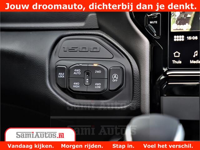 Dodge 1500 RAM GT EDITION | 5.7 V8 HEMI | VIRTUAL COCKPIT | HEAD-UP | ADAPTIVE CRUISE | 360 CAMERA | TRX PACK | Comfortabele Dubbele Cabine met Royale 5 Zitplaatsen | BPM vrij BPM vrij | Nu Leverbaar uit Voorraad | Voorraad Nr 2436