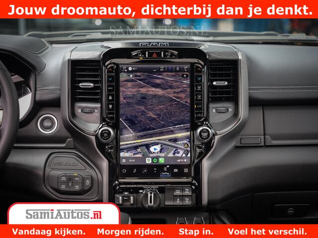 Dodge 1500 RAM GT EDITION | 5.7 V8 HEMI | VIRTUAL COCKPIT | HEAD-UP | ADAPTIVE CRUISE | 360 CAMERA | TRX PACK | Comfortabele Dubbele Cabine met Royale 5 Zitplaatsen | BPM vrij BPM vrij | Nu Leverbaar uit Voorraad | Voorraad Nr 2436