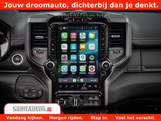 Dodge 1500 RAM GT EDITION | 5.7 V8 HEMI | VIRTUAL COCKPIT | HEAD-UP | ADAPTIVE CRUISE | 360 CAMERA | TRX PACK | Comfortabele Dubbele Cabine met Royale 5 Zitplaatsen | BPM vrij BPM vrij | Nu Leverbaar uit Voorraad | Voorraad Nr 2436