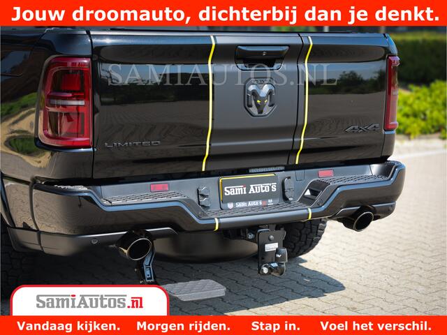 Dodge 1500 Ram Limited Night H.O 540HP 706Nm | Massage + Full Option | De Meest Luxe en Volle Pick-Up in zijn Klasse | Comfortabele Dubbele Cabine met Royale 5 Zitplaatsen | BPM vrij | Nu Leverbaar uit Voorraad | Voorraad Nr 2295 - 8559