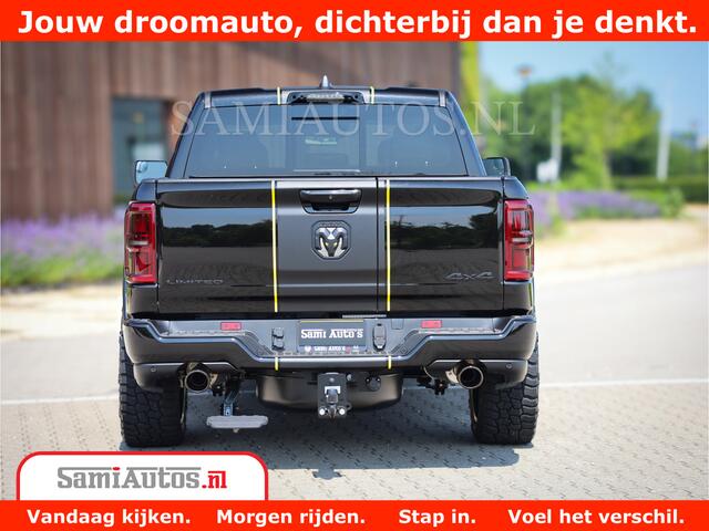 Dodge 1500 Ram Limited Night H.O 540HP 706Nm | Massage + Full Option | De Meest Luxe en Volle Pick-Up in zijn Klasse | Comfortabele Dubbele Cabine met Royale 5 Zitplaatsen | BPM vrij | Nu Leverbaar uit Voorraad | Voorraad Nr 2295 - 8559