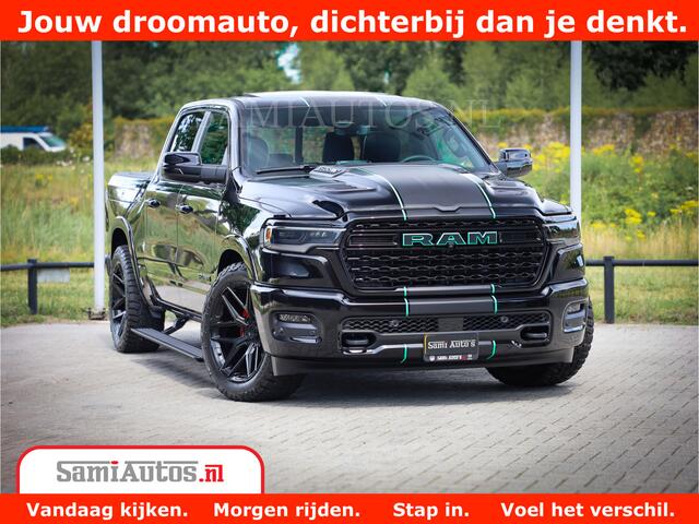 Dodge 1500 Ram Limited H.O 540HP 706Nm | Massage + Full Option | De Meest Luxe en Volle Pick-Up in zijn Klasse | Comfortabele Dubbele Cabine met Royale 5 Zitplaatsen | BPM vrij | Nu Leverbaar uit Voorraad | Voorraad Nr 2304 - 8540