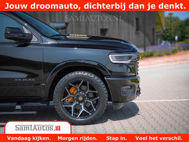 Dodge 1500 Ram Limited Night H.O 540HP 706Nm | Massage + Full Option | De Meest Luxe en Volle Pick-Up in zijn Klasse | Comfortabele Dubbele Cabine met Royale 5 Zitplaatsen | BPM vrij | Nu Leverbaar uit Voorraad | Voorraad Nr 2353 - 5412