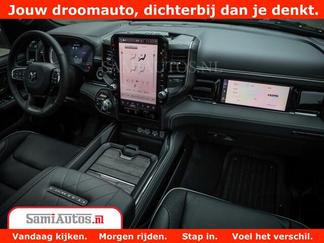 Dodge 1500 Ram Limited Night H.O 540HP 706Nm | Massage + Full Option | De Meest Luxe en Volle Pick-Up in zijn Klasse | Comfortabele Dubbele Cabine met Royale 5 Zitplaatsen | BPM vrij | Nu Leverbaar uit Voorraad | Voorraad Nr 2353 - 5412