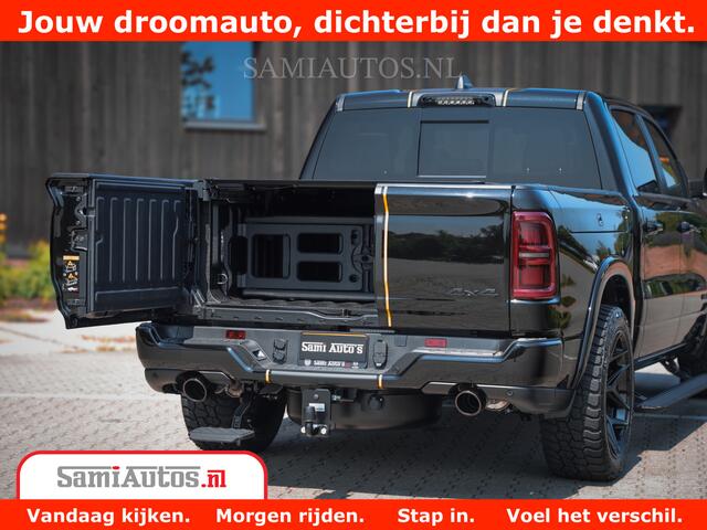 Dodge 1500 Ram Limited Night H.O 540HP 706Nm | Massage + Full Option | De Meest Luxe en Volle Pick-Up in zijn Klasse | Comfortabele Dubbele Cabine met Royale 5 Zitplaatsen | BPM vrij | Nu Leverbaar uit Voorraad | Voorraad Nr 2353 - 5412