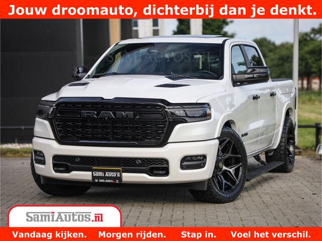 Dodge 1500 Ram 1500 Limited Night High Output 540HP 706Nm | Massage + Full Option | De Meest Luxe en Volle Pick-Up in zijn Klasse | Comfortabele Dubbele Cabine met Royale 5 Zitplaatsen | BPM vrij | Nu Leverbaar uit Voorraad | Voorraad Nr 2351 - 7478