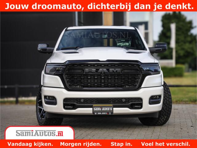 Dodge 1500 Ram 1500 Limited Night High Output 540HP 706Nm | Massage + Full Option | De Meest Luxe en Volle Pick-Up in zijn Klasse | Comfortabele Dubbele Cabine met Royale 5 Zitplaatsen | BPM vrij | Nu Leverbaar uit Voorraad | Voorraad Nr 2351 - 7478