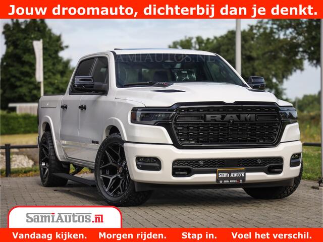 Dodge 1500 Ram 1500 Limited Night High Output 540HP 706Nm | Massage + Full Option | De Meest Luxe en Volle Pick-Up in zijn Klasse | Comfortabele Dubbele Cabine met Royale 5 Zitplaatsen | BPM vrij | Nu Leverbaar uit Voorraad | Voorraad Nr 2351 - 7478