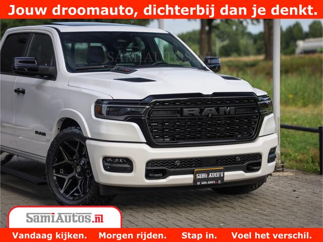 Dodge 1500 Ram 1500 Limited Night High Output 540HP 706Nm | Massage + Full Option | De Meest Luxe en Volle Pick-Up in zijn Klasse | Comfortabele Dubbele Cabine met Royale 5 Zitplaatsen | BPM vrij | Nu Leverbaar uit Voorraad | Voorraad Nr 2351 - 7478