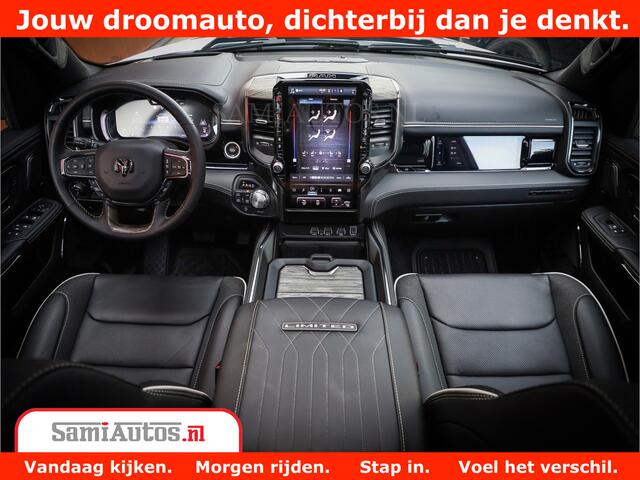 Dodge 1500 Ram 1500 Limited Night High Output 540HP 706Nm | Massage + Full Option | De Meest Luxe en Volle Pick-Up in zijn Klasse | Comfortabele Dubbele Cabine met Royale 5 Zitplaatsen | BPM vrij | Nu Leverbaar uit Voorraad | Voorraad Nr 2351 - 7478