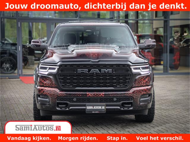 Dodge 1500 Ram COBRA EDITION | Limited Night High Output 540HP 706Nm | Massage + Full Option | De Meest Luxe en Volle Pick-Up in zijn Klasse | Comfortabele Dubbele Cabine met Royale 5 Zitplaatsen | BPM vrij | Nu Leverbaar uit Voorraad | Voorraad Nr 2368 - 5452 | Co