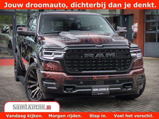 Dodge 1500 Ram COBRA EDITION | Limited Night High Output 540HP 706Nm | Massage + Full Option | De Meest Luxe en Volle Pick-Up in zijn Klasse | Comfortabele Dubbele Cabine met Royale 5 Zitplaatsen | BPM vrij | Nu Leverbaar uit Voorraad | Voorraad Nr 2368 - 5452 | Co