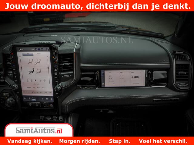 Dodge 1500 Ram COBRA EDITION | Limited Night High Output 540HP 706Nm | Massage + Full Option | De Meest Luxe en Volle Pick-Up in zijn Klasse | Comfortabele Dubbele Cabine met Royale 5 Zitplaatsen | BPM vrij | Nu Leverbaar uit Voorraad | Voorraad Nr 2368 - 5452 | Co