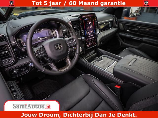 Dodge 1500 Ram Limited Night High Output 540HP 706Nm | Massage + Full Option | De Meest Luxe en Volle Pick-Up in zijn Klasse | Comfortabele Dubbele Cabine met Royale 5 Zitplaatsen | BPM vrij | Nu Leverbaar uit Voorraad | Voorraad Nr 2357 - 5182