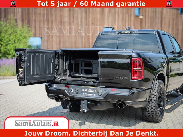 Dodge 1500 Ram Limited Night High Output 540HP 706Nm | Massage + Full Option | De Meest Luxe en Volle Pick-Up in zijn Klasse | Comfortabele Dubbele Cabine met Royale 5 Zitplaatsen | BPM vrij | Nu Leverbaar uit Voorraad | Voorraad Nr 2357 - 5182