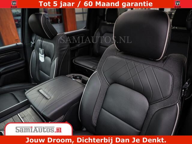 Dodge 1500 Ram Limited Night High Output 540HP 706Nm | Massage + Full Option | De Meest Luxe en Volle Pick-Up in zijn Klasse | Comfortabele Dubbele Cabine met Royale 5 Zitplaatsen | BPM vrij | Nu Leverbaar uit Voorraad | Voorraad Nr 2357 - 5182