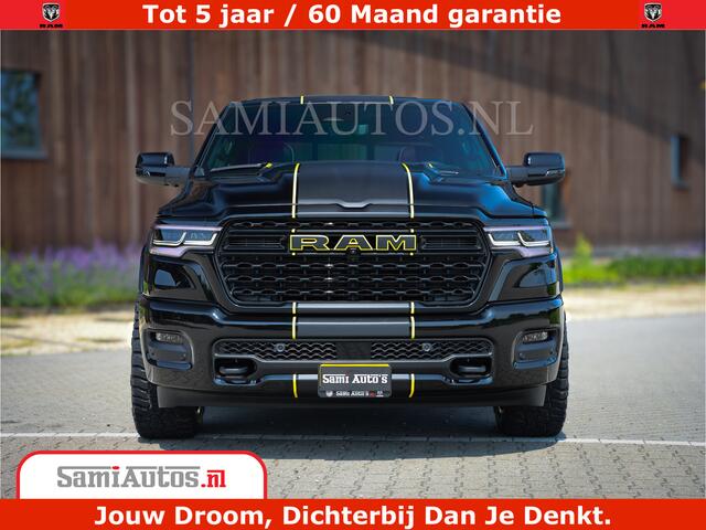 Dodge 1500 Ram Limited Night High Output 540HP 706Nm | Massage + Full Option | De Meest Luxe en Volle Pick-Up in zijn Klasse | Comfortabele Dubbele Cabine met Royale 5 Zitplaatsen | BPM vrij | Nu Leverbaar uit Voorraad | Voorraad Nr 2356 - 0990
