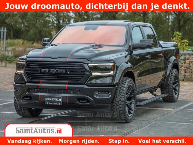 Dodge 1500 RAM GT EDITION | 5.7 HEMI V8 402PK | VIRTUAL COCKPIT | HEAD-UP | ADAPTIVE CRUISE | 360 CAMERA | TRX PACK | VOLLE UITVOERING Comfortabele Dubbele Cabine met Royale 5 Zitplaatsen | BPM vrij | Nu Leverbaar uit Voorraad | Voorraad Nr 2435