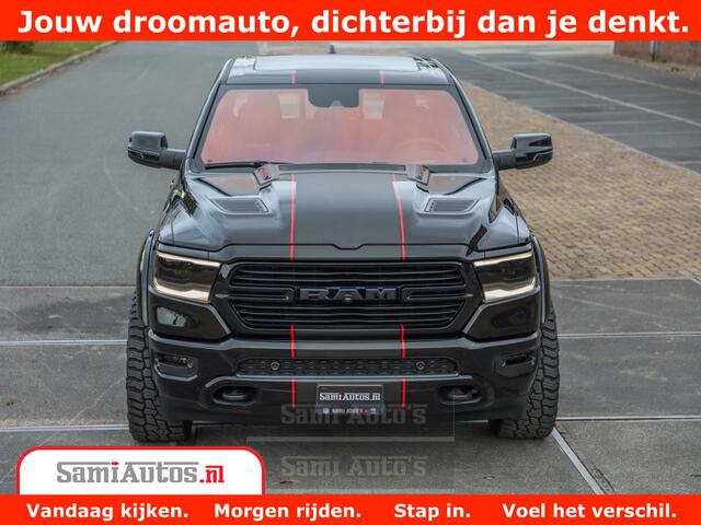 Dodge 1500 RAM GT EDITION | 5.7 HEMI V8 402PK | VIRTUAL COCKPIT | HEAD-UP | ADAPTIVE CRUISE | 360 CAMERA | TRX PACK | VOLLE UITVOERING Comfortabele Dubbele Cabine met Royale 5 Zitplaatsen | BPM vrij | Nu Leverbaar uit Voorraad | Voorraad Nr 2435