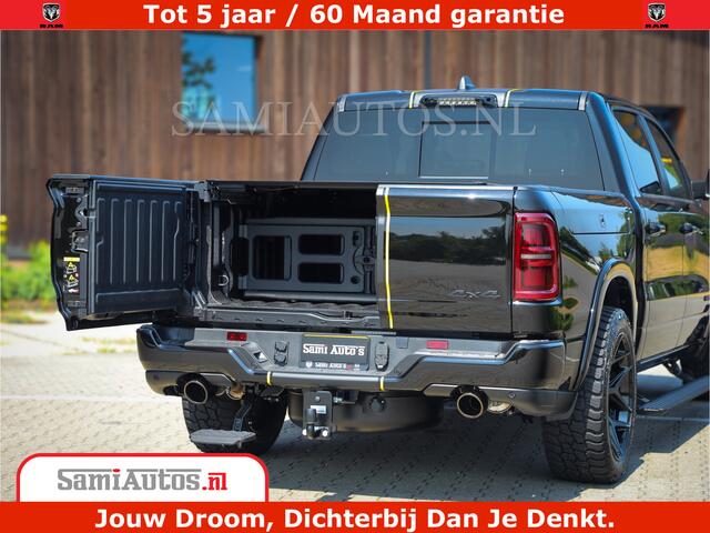 Dodge 1500 Ram Limited Night H.O 540HP 706Nm | Massage + Full Option | De Meest Luxe en Volle Pick-Up in zijn Klasse | Comfortabele Dubbele Cabine met Royale 5 Zitplaatsen | BPM vrij | Nu Leverbaar uit Voorraad | Voorraad Nr 2333 - 5129