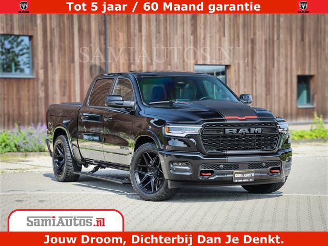 Dodge 1500 Ram Limited Night H.O 540HP 706Nm | Massage + Full Option | De Meest Luxe en Volle Pick-Up in zijn Klasse | Comfortabele Dubbele Cabine met Royale 5 Zitplaatsen | BPM vrij | Nu Leverbaar uit Voorraad | Voorraad Nr 2329 - 5135