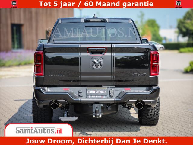 Dodge 1500 Ram Limited Night H.O 540HP 706Nm | Massage + Full Option | De Meest Luxe en Volle Pick-Up in zijn Klasse | Comfortabele Dubbele Cabine met Royale 5 Zitplaatsen | BPM vrij | Nu Leverbaar uit Voorraad | Voorraad Nr 2329 - 5135