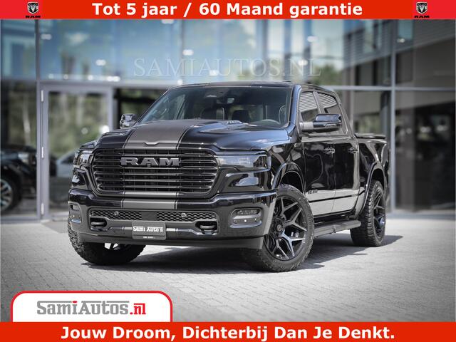 Dodge 1500 RAM Laramie Night | Face Lift | 420Pk 636 Nn | Extra Groot Scherm + Passagiers Scherm | Comfortabele Dubbele Cabine met Royale 5 Zitplaatsen | BPM vrij | Nu Leverbaar uit Voorraad | Voorraad Nr 2220 - 5039