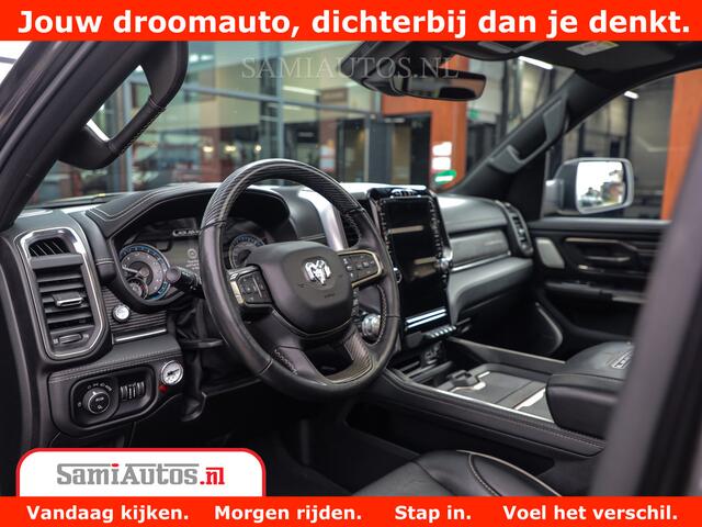 Dodge 1500 Ram LIMITED CUSTOM | FULL OPTION | LUCHT REMSYSTEEM | LUCHT VERING | 360 CAM | 200L LPG | PANORAMA | 4X4 V8 5.7 | 3500KG | MEMORY | WIDE BODYKIT | AMBILIGHT | MICKEY THOMPSON BANDEN |