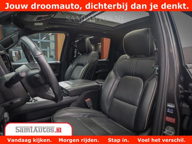 Dodge 1500 Ram LIMITED CUSTOM | FULL OPTION | LUCHT REMSYSTEEM | LUCHT VERING | 360 CAM | 200L LPG | PANORAMA | 4X4 V8 5.7 | 3500KG | MEMORY | WIDE BODYKIT | AMBILIGHT | MICKEY THOMPSON BANDEN |