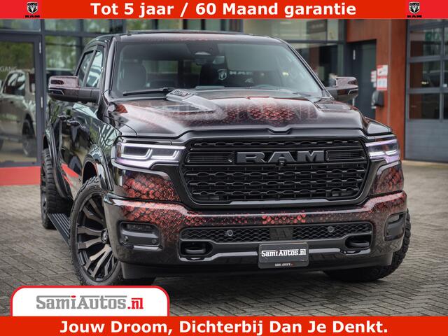 Dodge 1500 Ram COBRA EDITION | Limited Night High Output 540HP 706Nm | Massage + Full Option | De Meest Luxe en Volle Pick-Up in zijn Klasse | Comfortabele Dubbele Cabine met Royale 5 Zitplaatsen | BPM vrij | Nu Leverbaar uit Voorraad | Voorraad Nr 2292 - 5178 | Cob