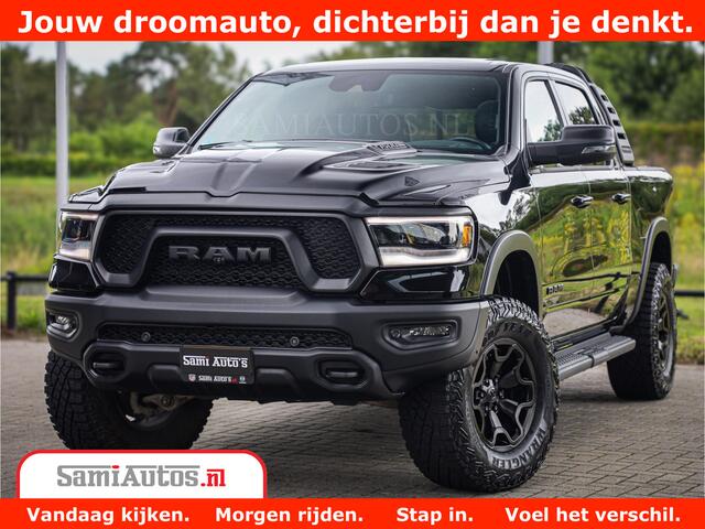 Dodge 1500 RAM REBEL TRX STYLE | BODY LIFT | RAM BAR | 4X4 | LPG | HUD HEADUP | DIGI CLUSTER | 360CAM | ADAPTIVE CRUISE | RAM BAR ROLLCOVER | Comfortabele Dubbele Cabine met Royale 5 Zitplaatsen |