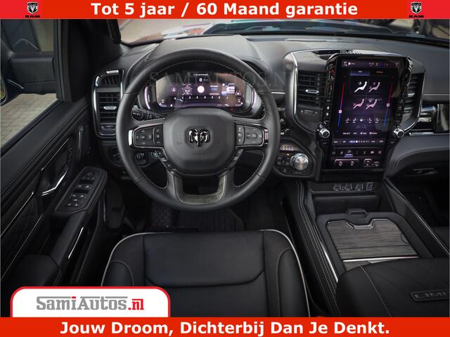 Dodge 1500 Ram Limited Night High Output 540HP 706Nm | Massage + Full Option | De Meest Luxe en Volle Pick-Up in zijn Klasse | Comfortabele Dubbele Cabine met Royale 5 Zitplaatsen | BPM vrij | Nu Leverbaar uit Voorraad | Voorraad Nr 2293 - 7688
