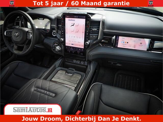 Dodge 1500 Ram Limited Night High Output 540HP 706Nm | Massage + Full Option | De Meest Luxe en Volle Pick-Up in zijn Klasse | Comfortabele Dubbele Cabine met Royale 5 Zitplaatsen | BPM vrij | Nu Leverbaar uit Voorraad | Voorraad Nr 2293 - 7688
