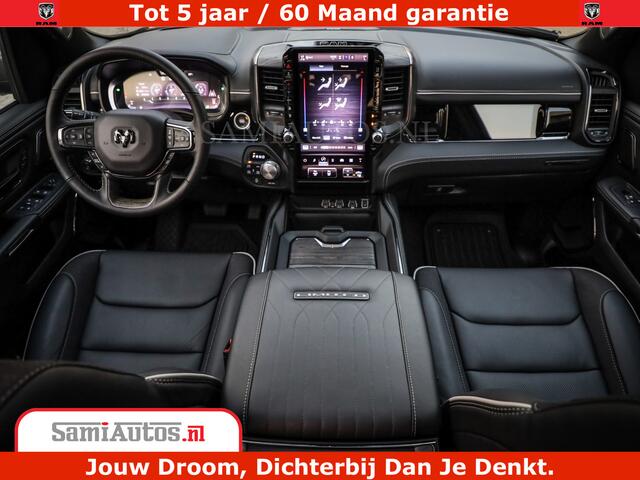 Dodge 1500 Ram Limited Night H.O 540HP 706Nm | Massage + Full Option | De Meest Luxe en Volle Pick-Up in zijn Klasse | Comfortabele Dubbele Cabine met Royale 5 Zitplaatsen | BPM vrij | Nu Leverbaar uit Voorraad | Voorraad Nr 2370 - 5411