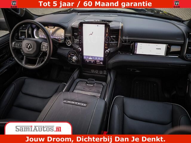 Dodge 1500 Ram Limited Night H.O 540HP 706Nm | Massage + Full Option | De Meest Luxe en Volle Pick-Up in zijn Klasse | Comfortabele Dubbele Cabine met Royale 5 Zitplaatsen | BPM vrij | Nu Leverbaar uit Voorraad | Voorraad Nr 2370 - 5411