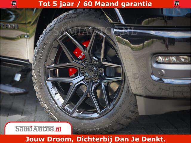 Dodge 1500 Ram Limited Night H.O 540HP 706Nm | Massage + Full Option | De Meest Luxe en Volle Pick-Up in zijn Klasse | Comfortabele Dubbele Cabine met Royale 5 Zitplaatsen | BPM vrij | Nu Leverbaar uit Voorraad | Voorraad Nr 2370 - 5411
