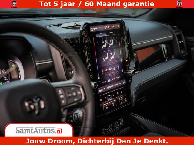 Dodge 1500 Ram Limited Night H.O 540HP 706Nm | Massage + Full Option | De Meest Luxe en Volle Pick-Up in zijn Klasse | Comfortabele Dubbele Cabine met Royale 5 Zitplaatsen | BPM vrij | Nu Leverbaar uit Voorraad | Voorraad Nr 2370 - 5411